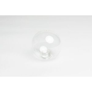 אהיל זכוכית - זכוכית שקופה קוטר 80 מ"מ הברגה G9