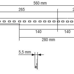 מודול לד סרגל באורך 560 מ”מ 3000K בהספק 14.5W