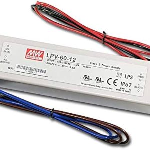 דרייבר MW LPV 60W 12V מוגן מים