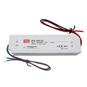 דרייבר MW LPV 100W 12V מוגן מים