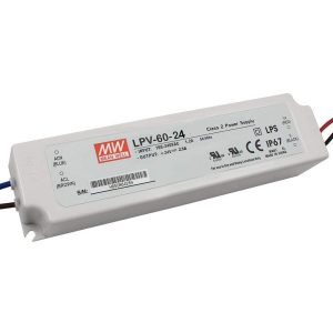 דרייבר MW LPV 60W 24V מוגן מים