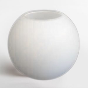אהילים וזכוכיות - זכוכית כדור חלבית קוטר 150 מ"מ