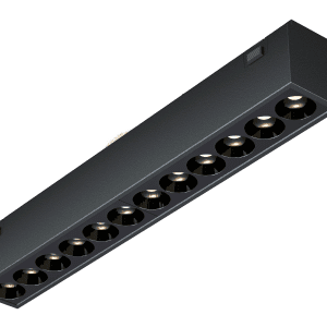 גוף תאורה PIXY 12W לפס צבירה מגנטי MINIMAL TRACK 48V שחור