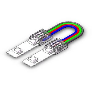 קונקטור להזנה לסטריפ 10 מ"מ RGB