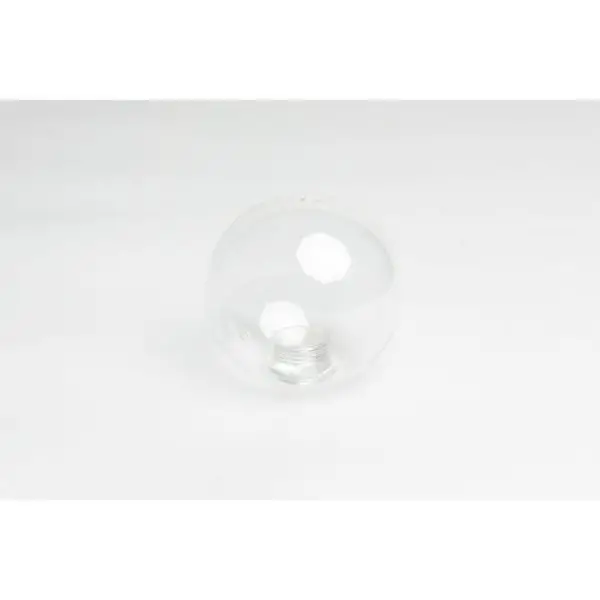 אהיל זכוכית - זכוכית שקופה קוטר 80 מ"מ הברגה G9