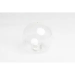 אהיל זכוכית - זכוכית שקופה קוטר 100 מ"מ הברגה G9