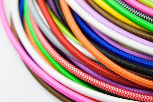 כבלים - כבל בד דו גידי במגוון צבעים
